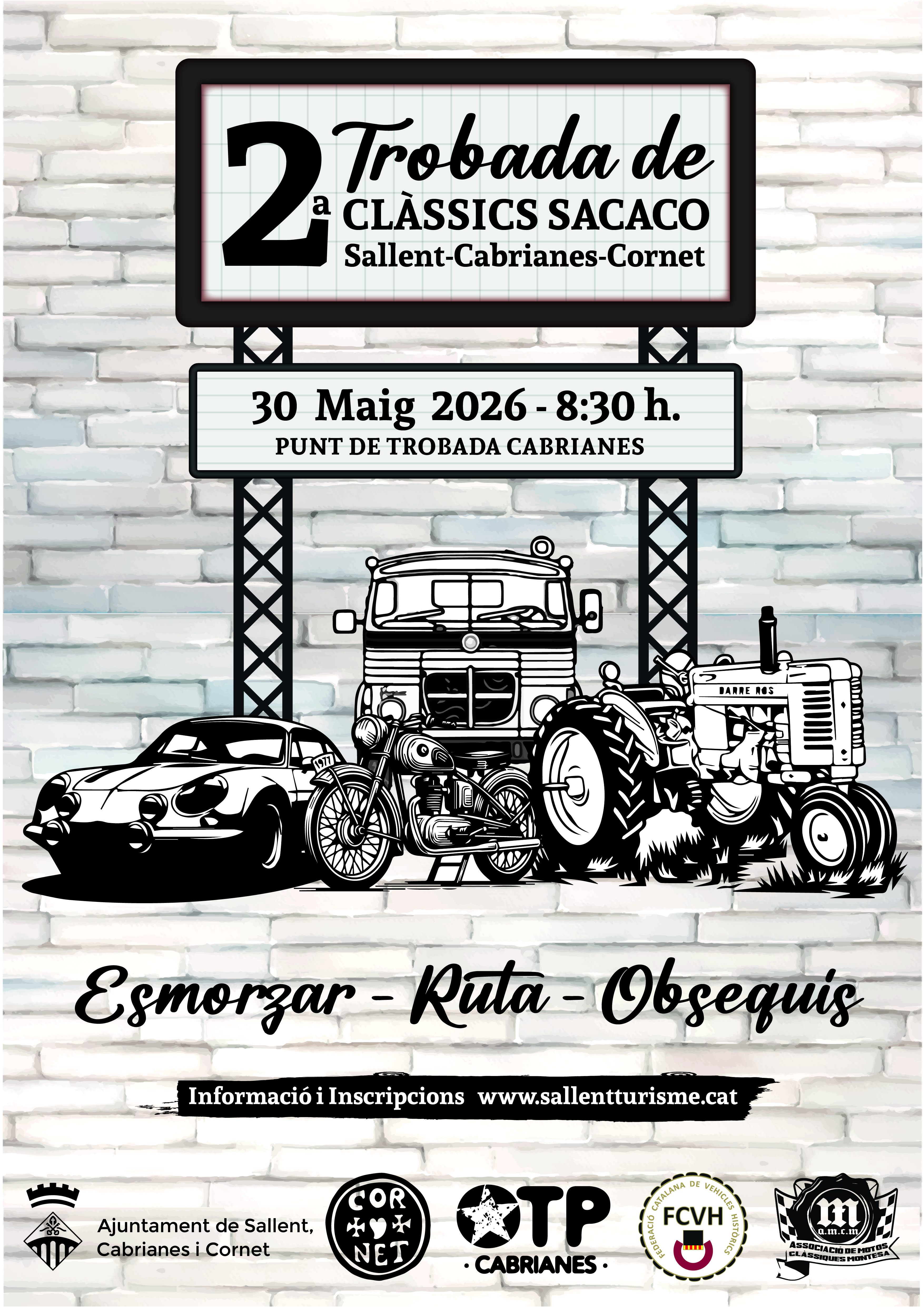 2ª Trobada de Cl&agrave;ssics Sacaco. Sallent- Cabrianes-Cornet