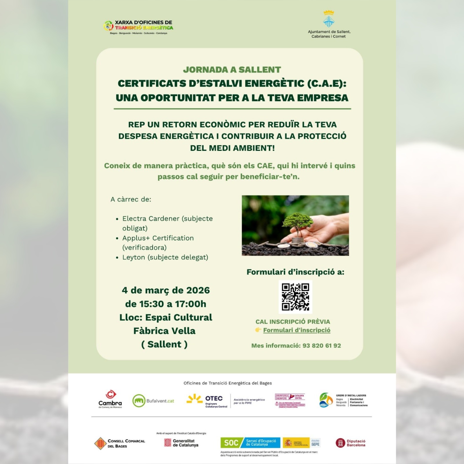 Certificats d'Estalvi Energ&egrave;tic