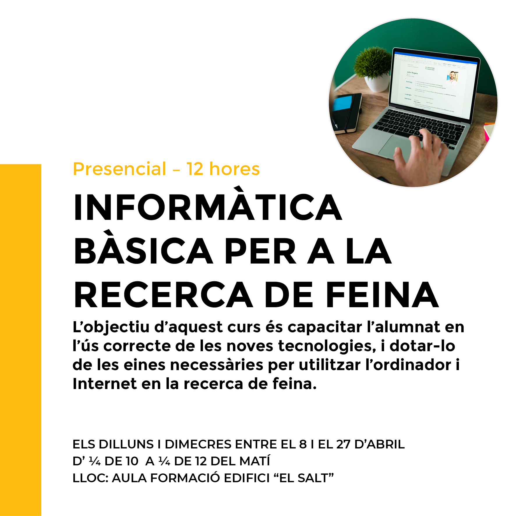 Inform&agrave;tica b&agrave;sica per a la recerca de feina