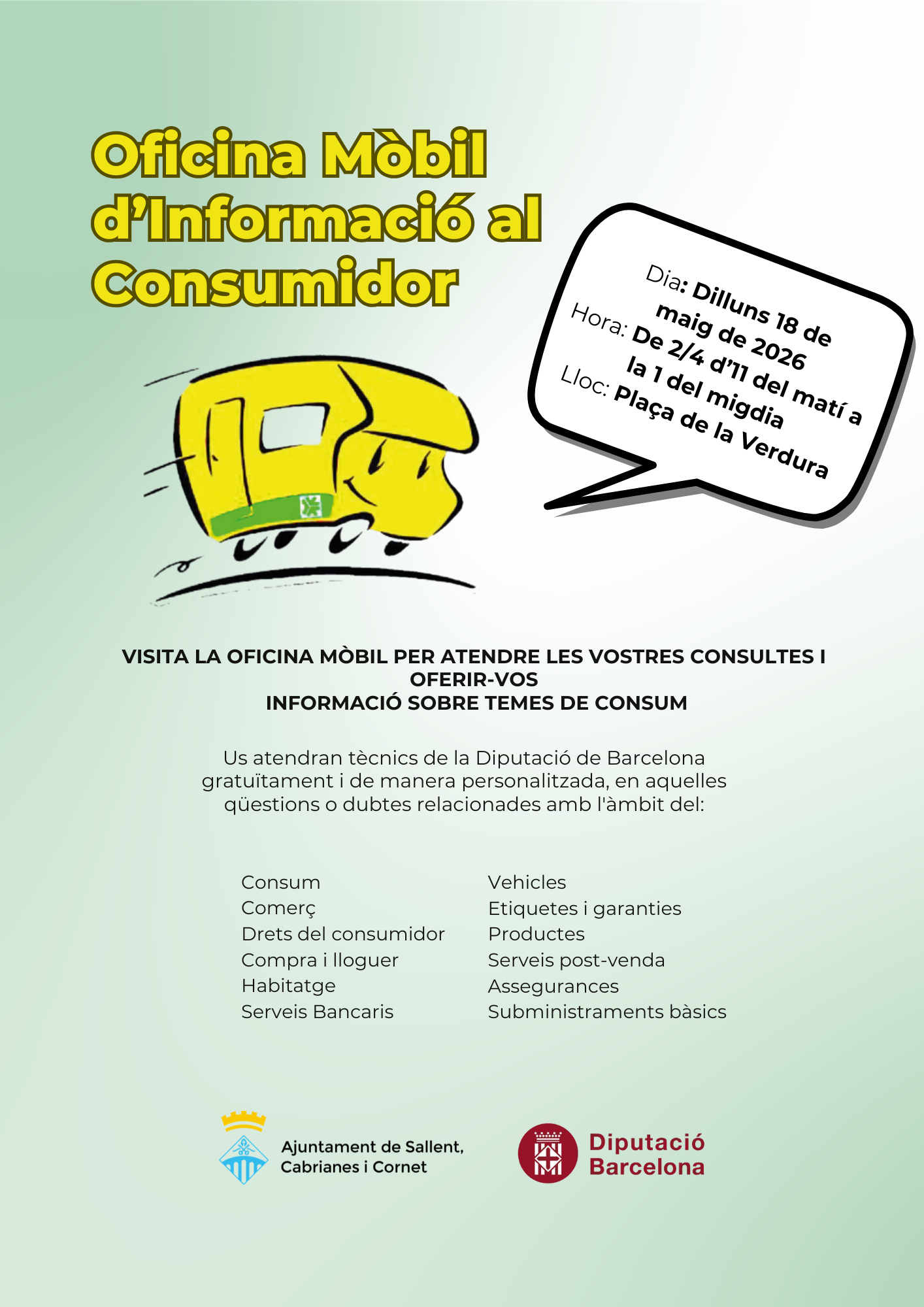 Visita unitat m&ograve;bil d'informaci&oacute; al consumidor 