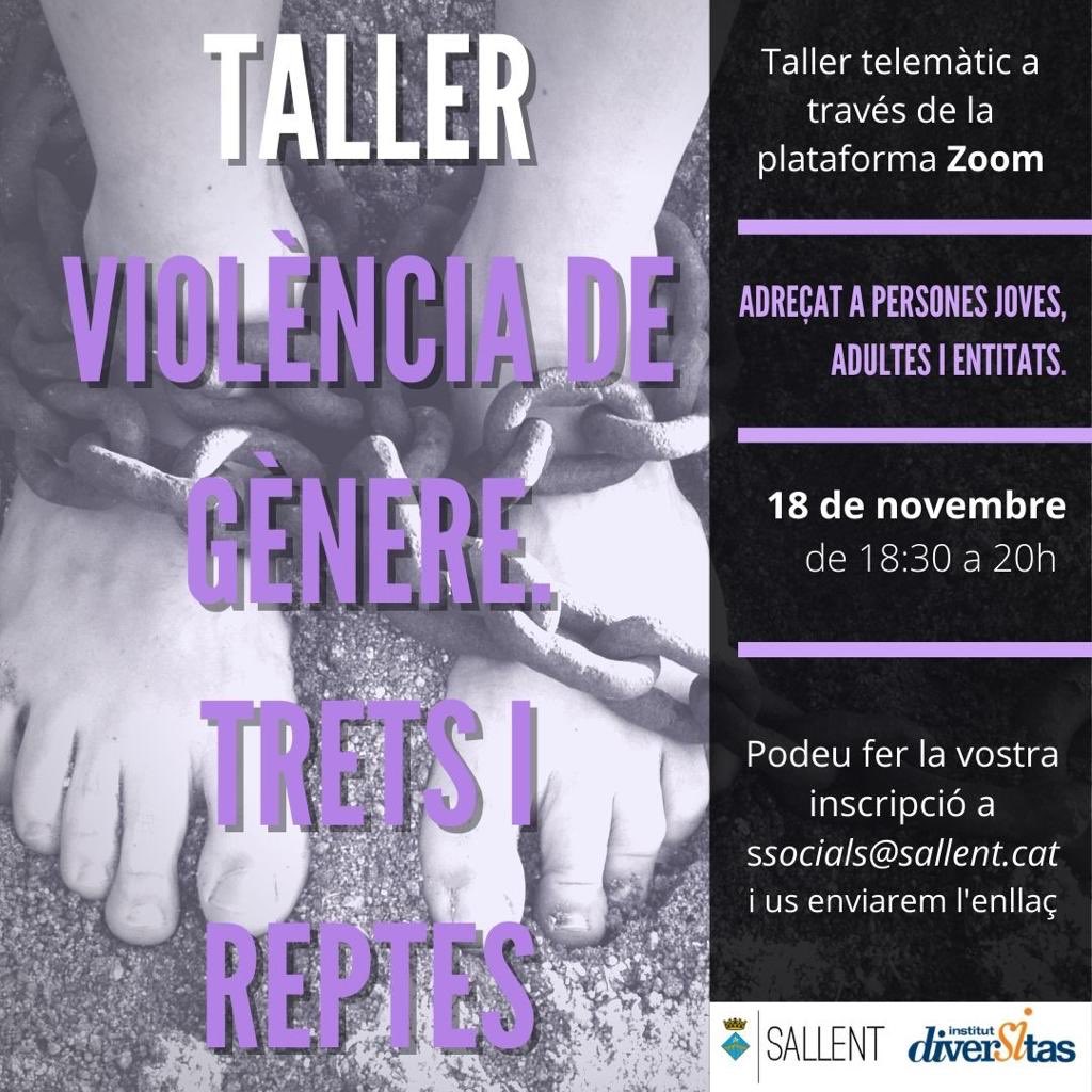 L'Ajuntament ofereix un taller de violència de gènere telemàtic adreçat a persones joves