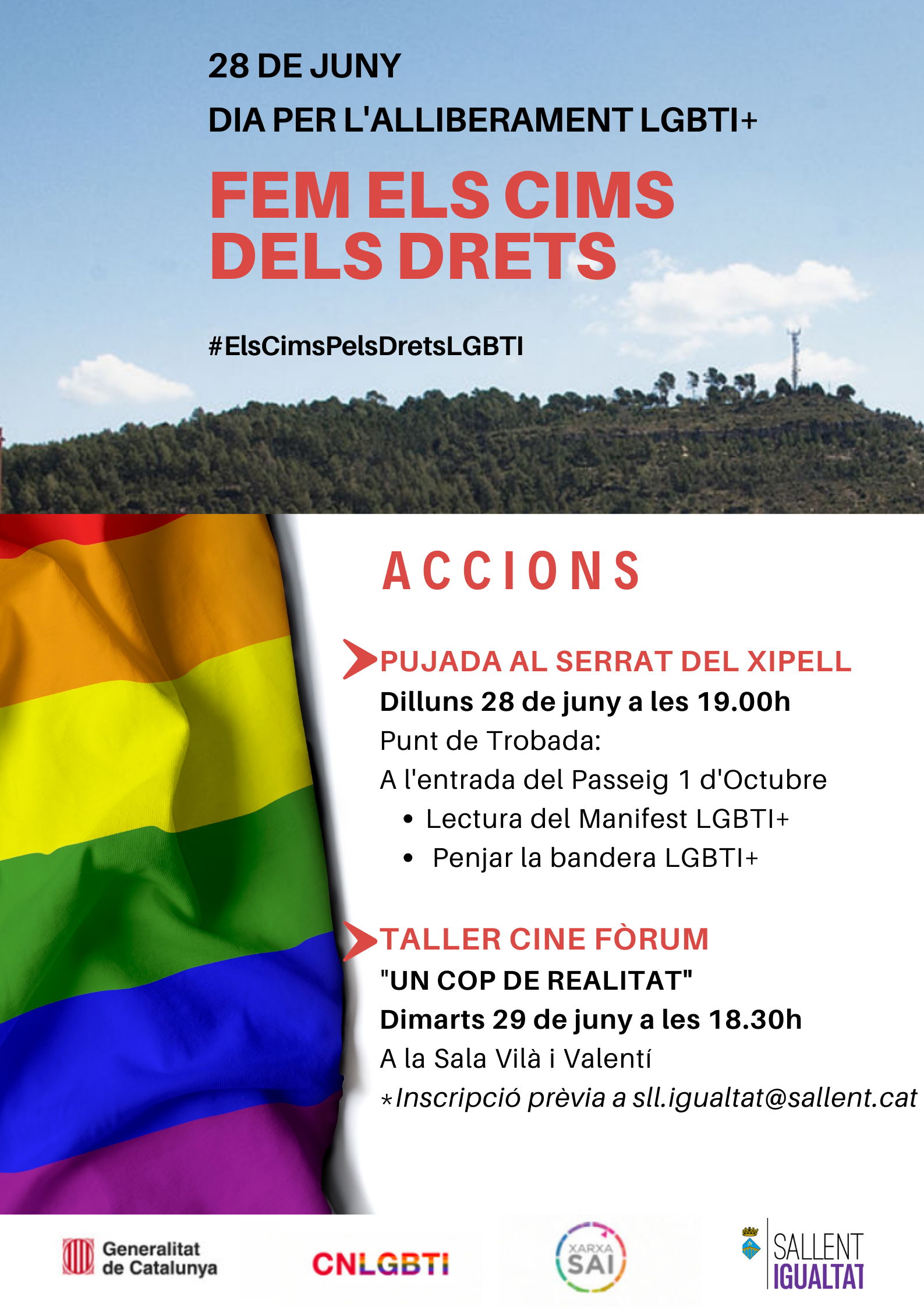 Reivindiquem el Dia per l'alliberament LGBTI+