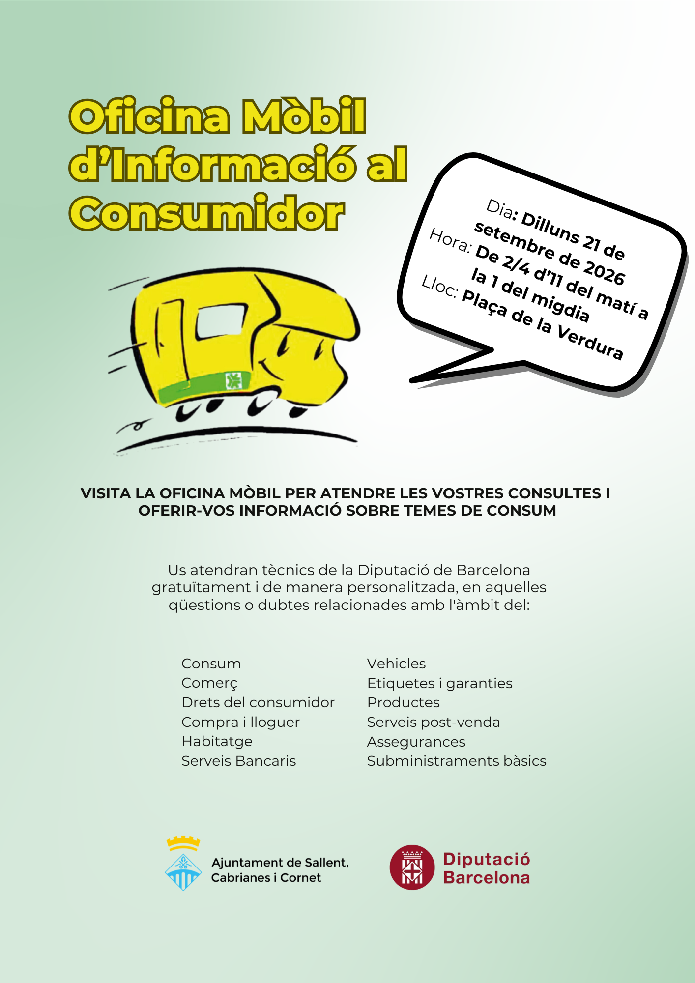 Oficina m&ograve;bil d'informaci&oacute; al consumidor