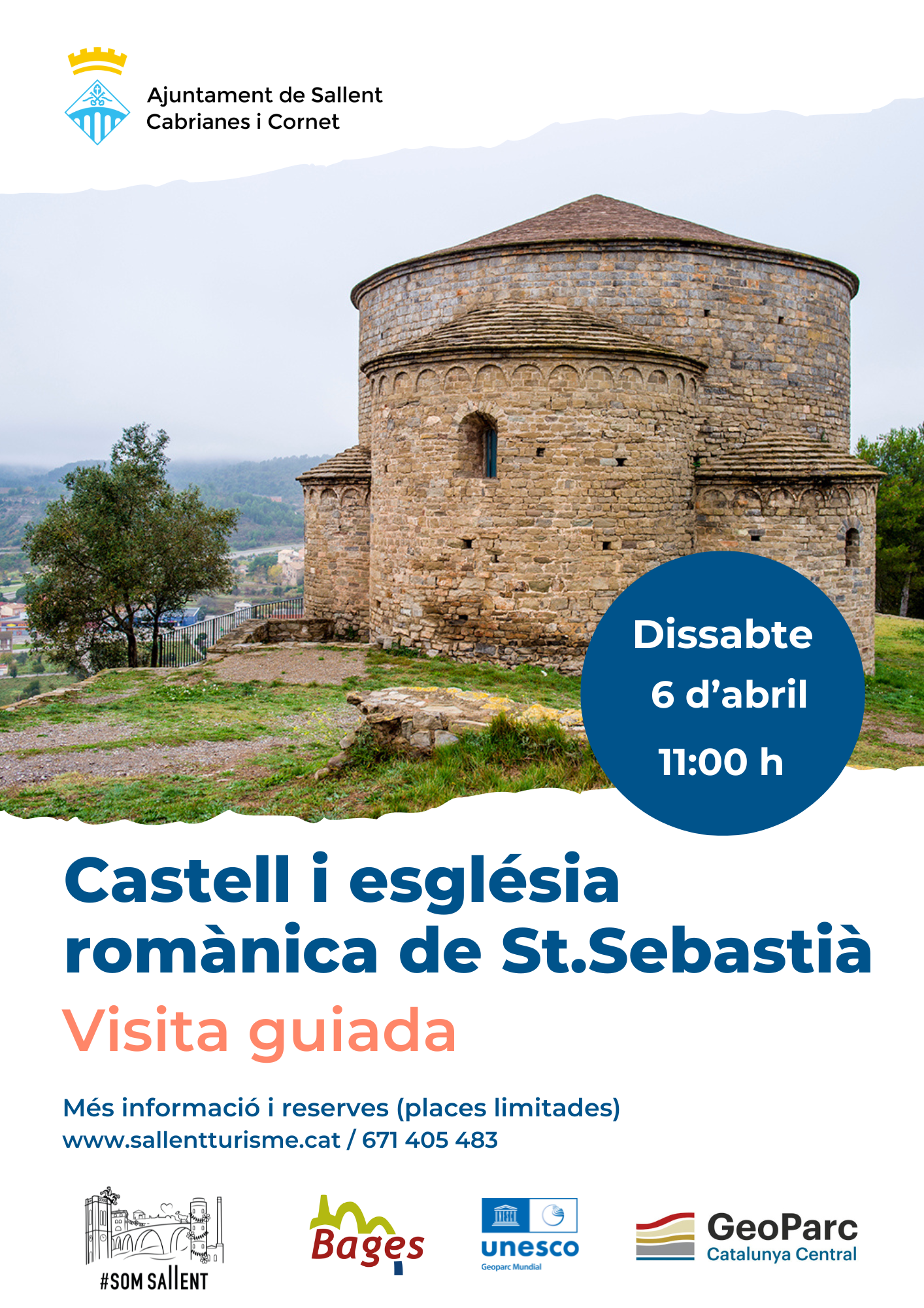 Visita guiada al Castell i església romànica de Sant Sebastià