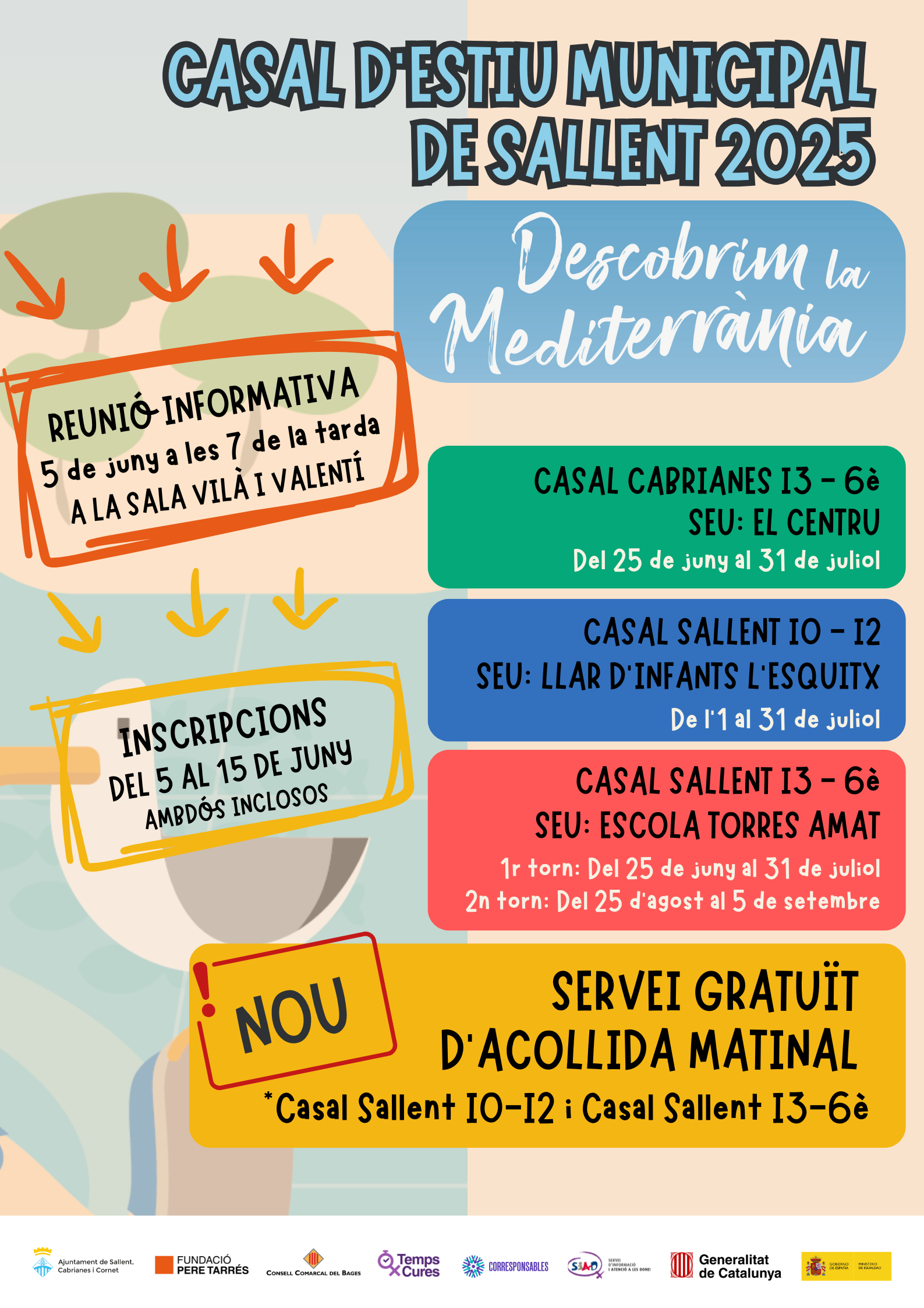 Obren les inscripcions pel Casal d'estiu de Sallent 2025