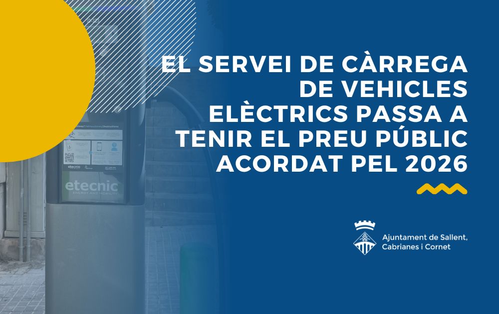 Nous preus als punts de c&agrave;rrega per a vehicles el&egrave;ctrics