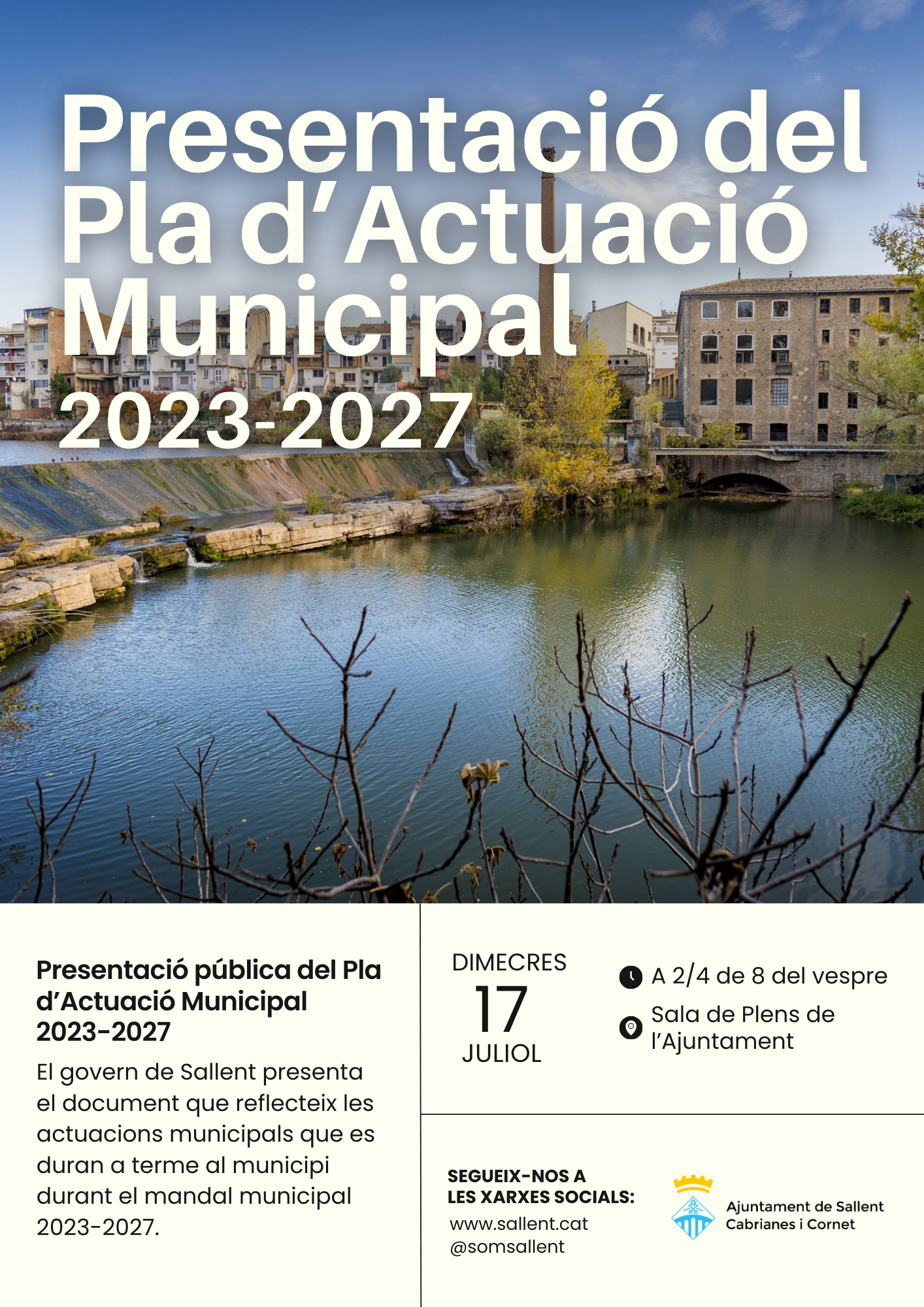 Presentació del PAM 2023-2027