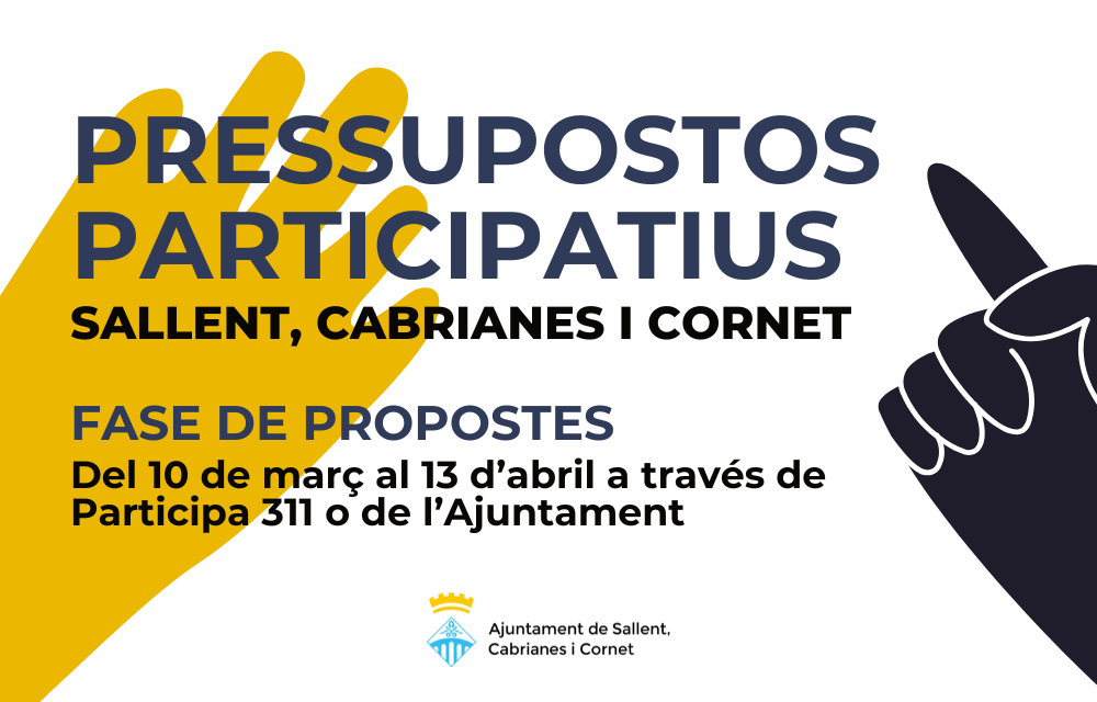 Sallent inicia els primers pressupostos participatius amb una partida de 30.000 euros