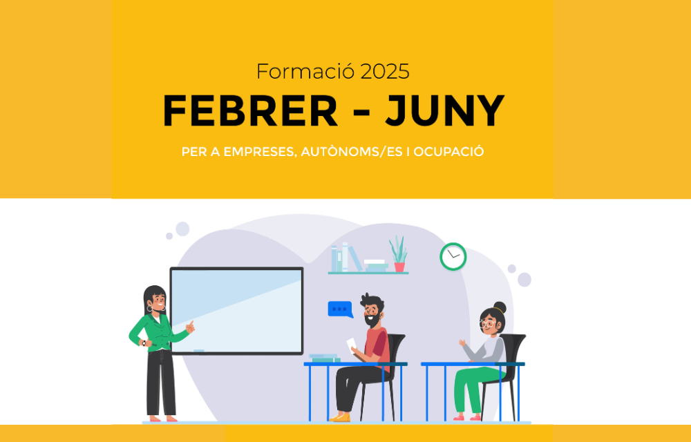 El Servei de Promoció Econòmica i Ocupació ofereix 10 cursos formatius gratuïts entre el febrer i juny de 2025