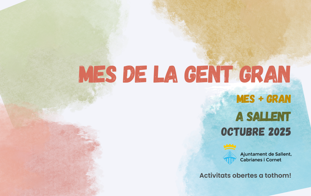 Sallent celebra el Mes de la Gent Gran amb  activitats durant tot el mes d'octubre