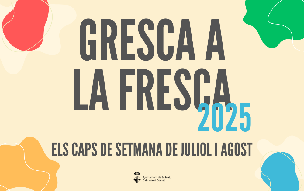 El Gresca a la Fresca omplirà Sallent de música i cinema a l'aire lliure durant l'estiu