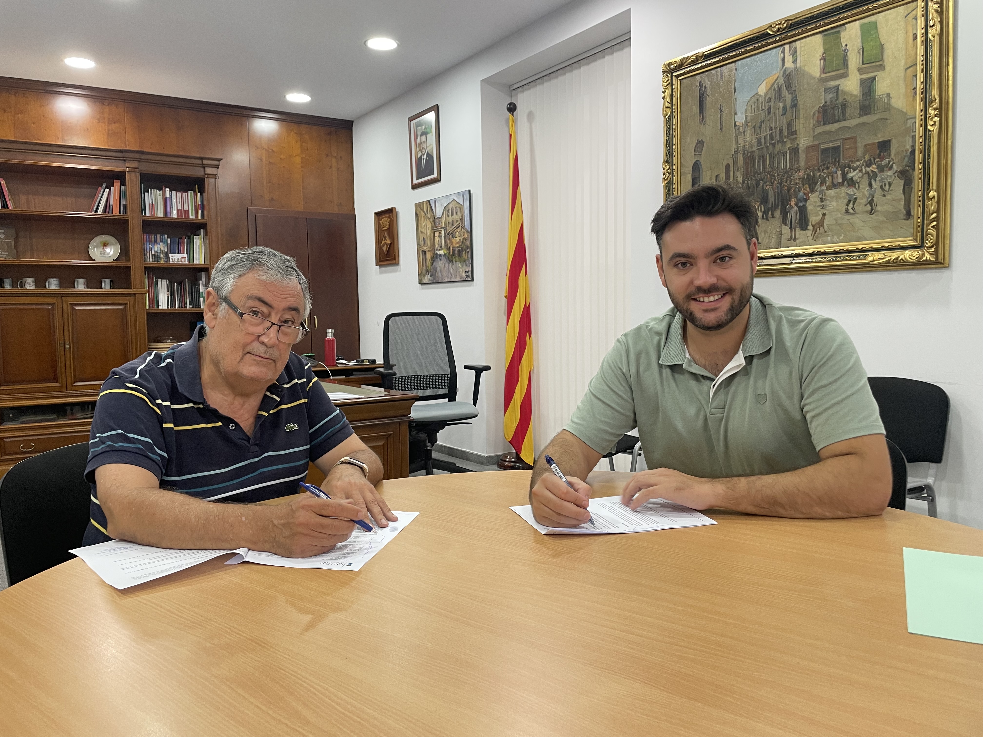 L??Ajuntament de Sallent signa un conveni de col·laboració amb el Cercle Literari Sallentí