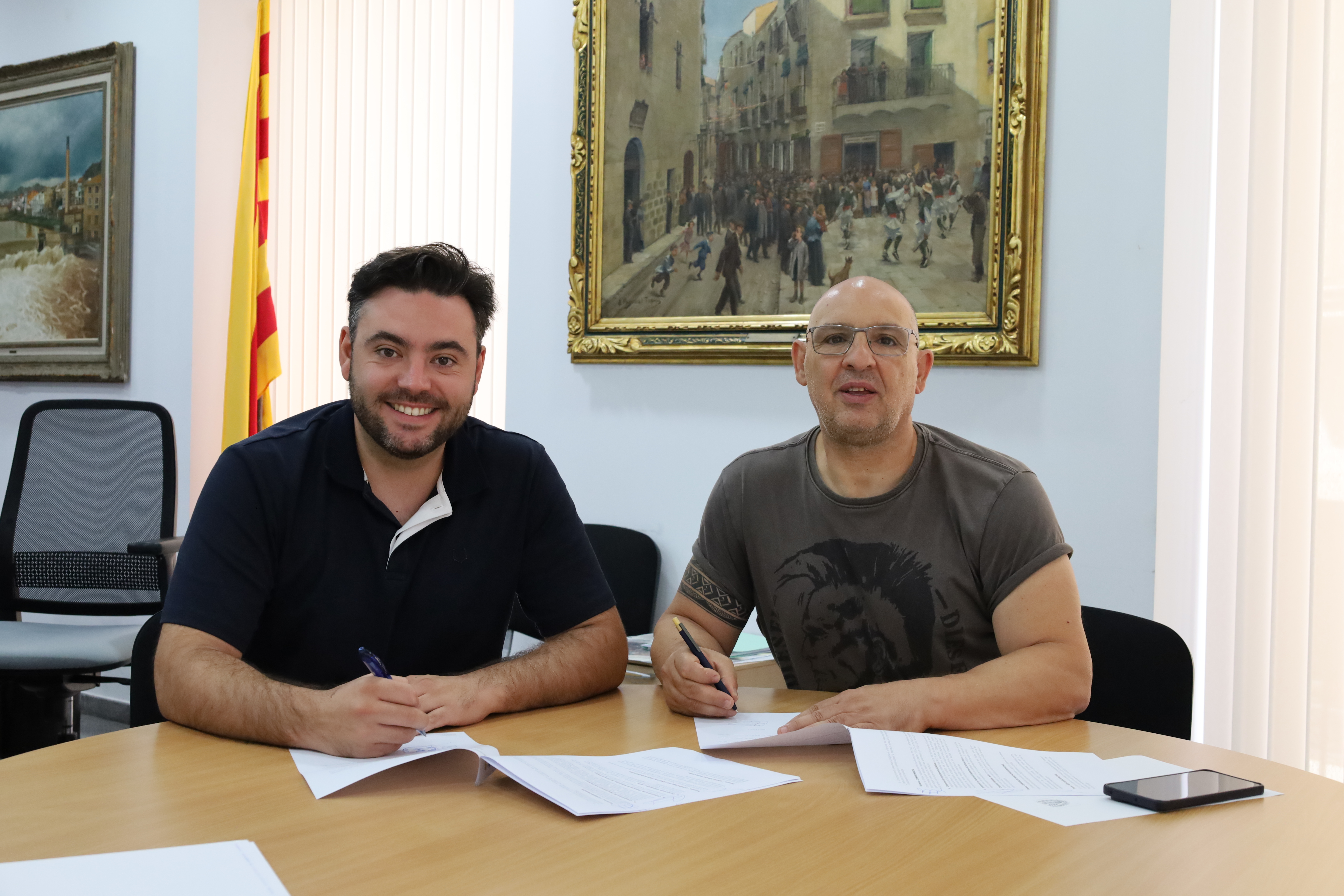 L'Ajuntament i l'ASCF renoven el conveni de col&middot;laboraci&oacute; entre les dues parts