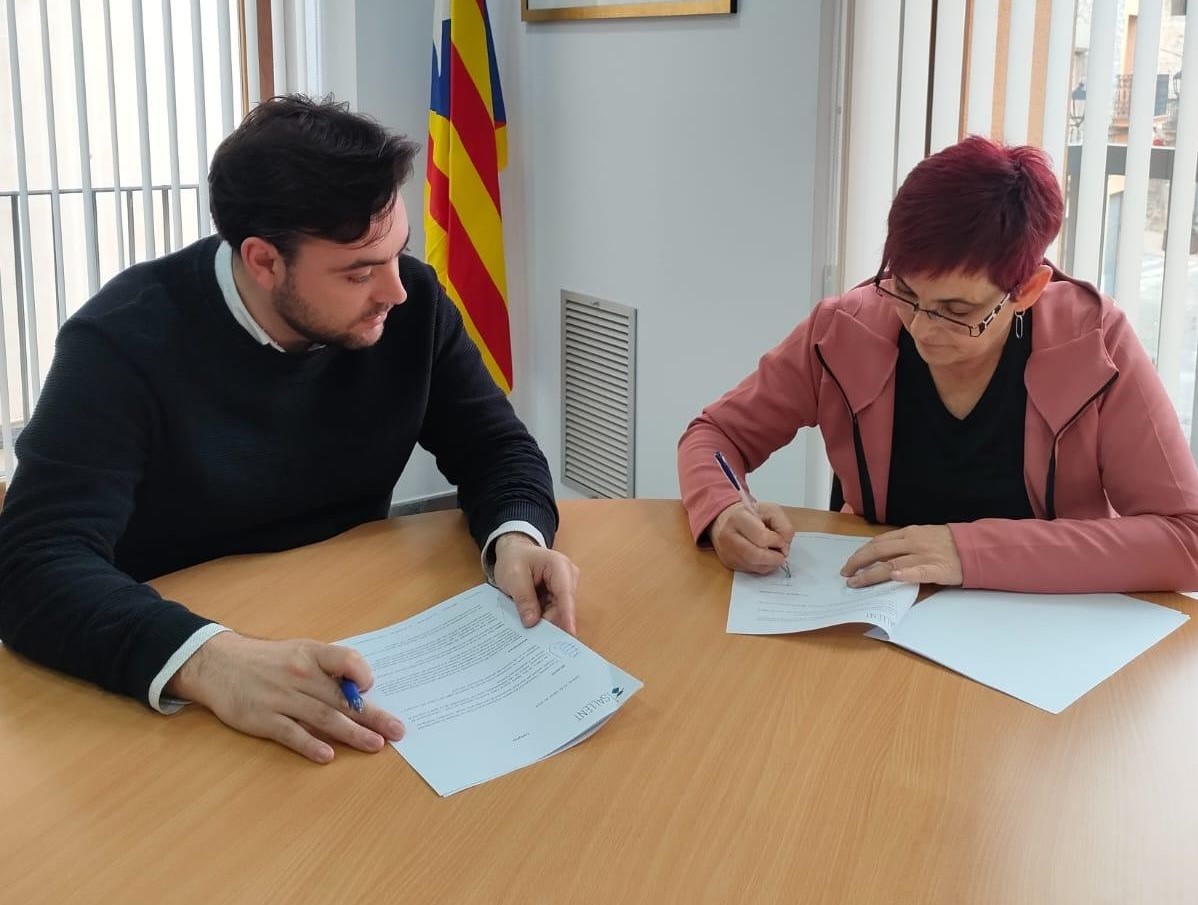 L'Ajuntament de Sallent i els Amics de les Enramades signen un conveni de col·laboració