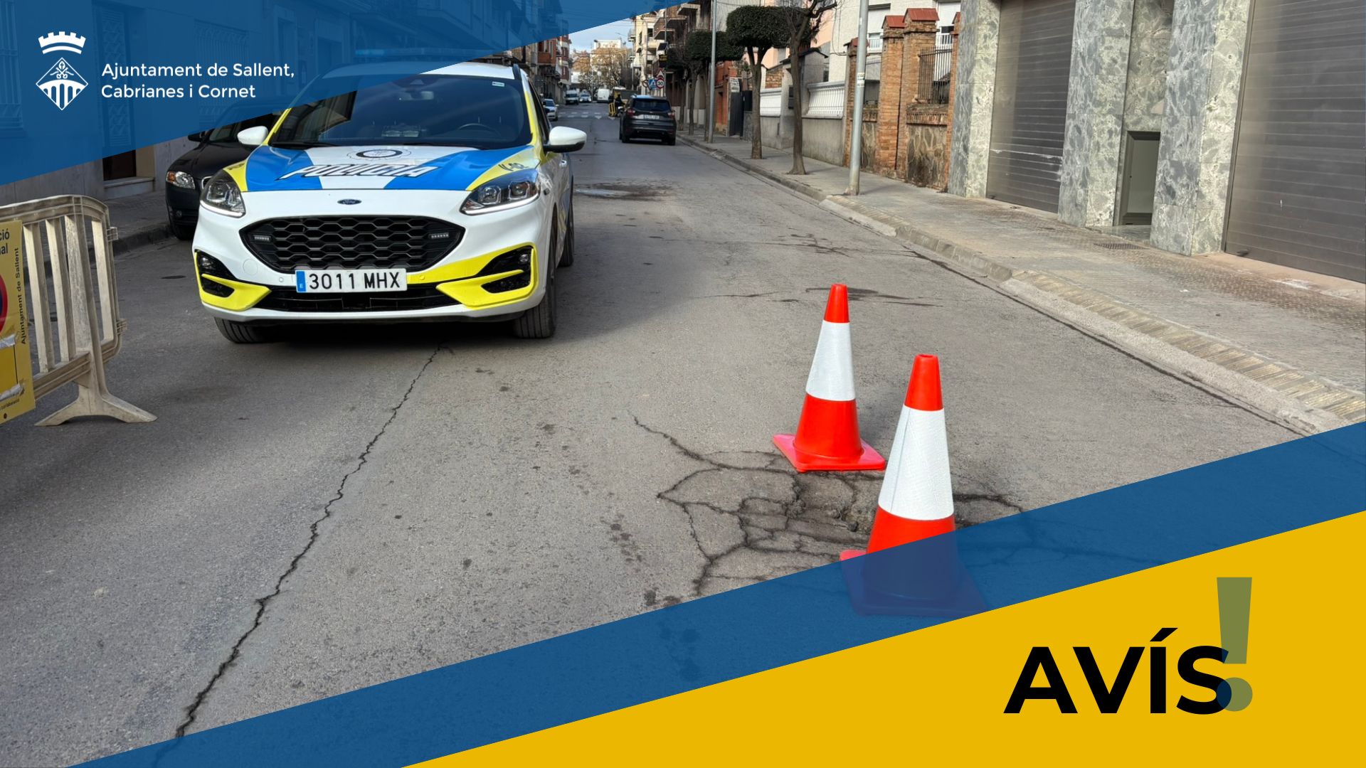 Circulaci&oacute; afectada al Carrer Prat de la Riba