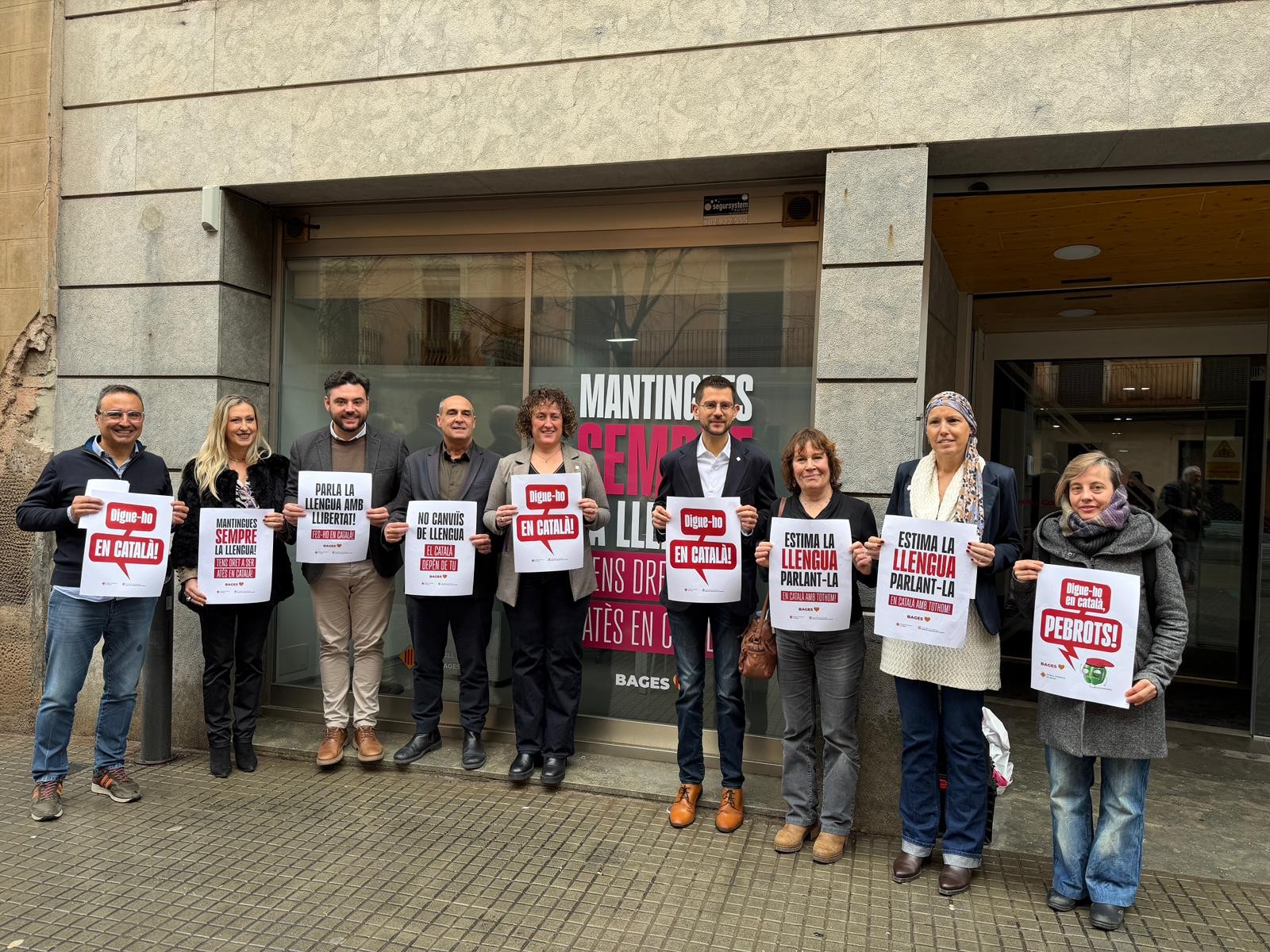 Sallent participa a la campanya del Consell Comarcal �??Digue-ho en català!�?� per reforçar l�??atenció en català als comerços i fomentar l�??ús de la llengua