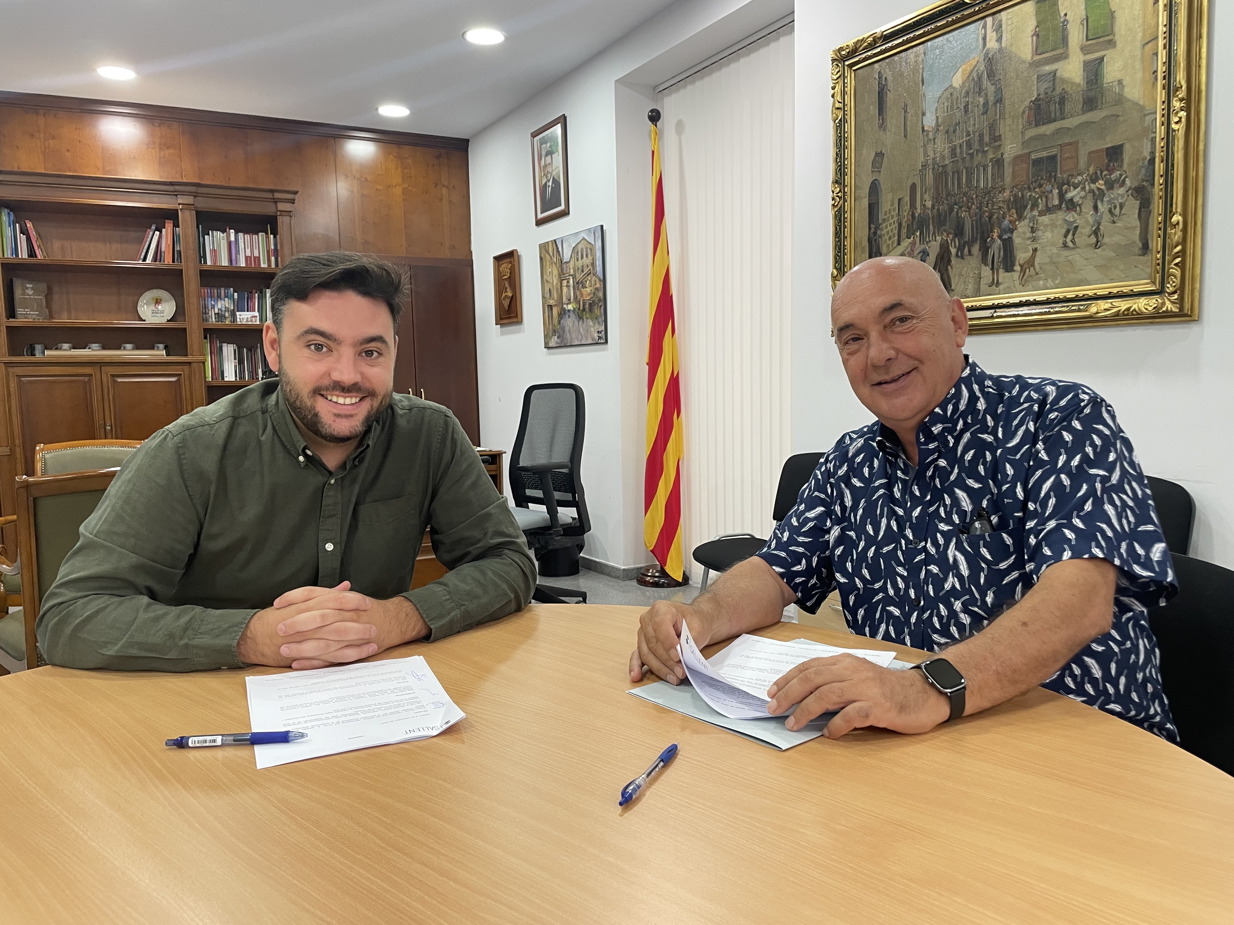 L'Ajuntament de Sallent i Asprodis signen un nou acord de col·laboració