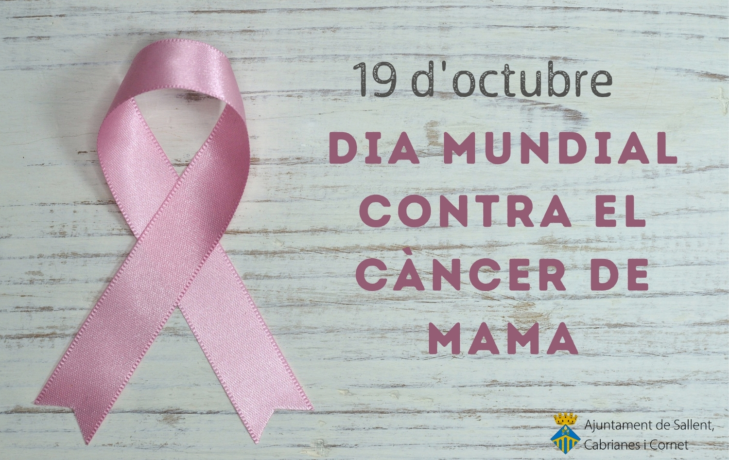 19 d'octubre, Dia Mundial contra el Càncer de Mama