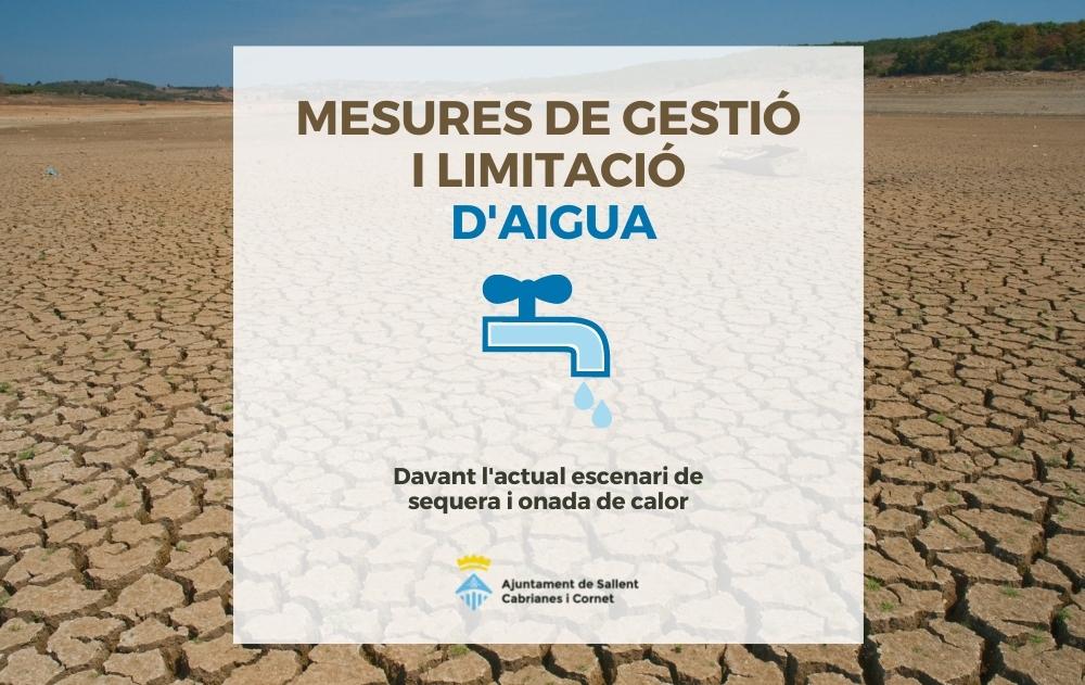 Mesures de gestió i limitació d'aigua a Sallent
